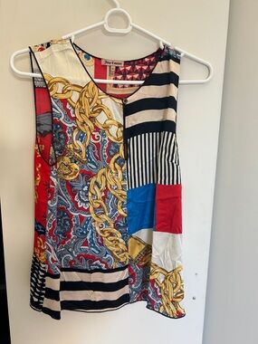 Juicy Couture Multicolor Chain Print Sleeveless Camisole